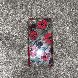 red floral Kate spade phone case iphone 7 plus